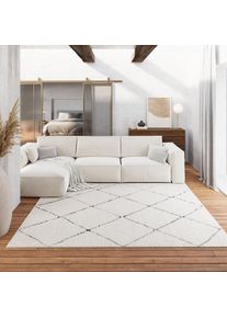 Wecon Home, Wecon Home Hochflor-Teppich &raquo;STUDIO two&laquo; rechteckig 35 mm H&ouml;he weicher und kuscheliger Flor, Wohnzimmer, Schlafzimmer, im Berber-Stil, 