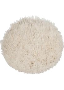 Theko, Theko Wollteppich &raquo;Flokati XXL&laquo; rund 100 mm H&ouml;he original griechischer Flokati, Hochflor, Uni-Farben, reine Wolle, natur, Wolle, 100 mm