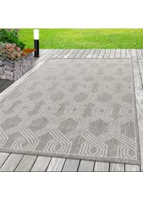 Ayyildiz Teppiche, Teppich &raquo;ARUBA 4904&laquo; rechteckig 6 mm H&ouml;he Pflegeleicht, Modern, In- und Outdoor geeignet, grau, Polypropylen, 6 mm