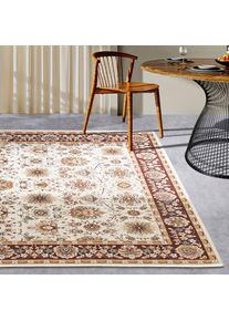 Villeroy & Boch Villeroy & Boch, Teppich &raquo;Nicolas&laquo; rechteckig 3 mm H&ouml;he In- und Outdoor, Flachgewebe, wetterfest, Balkon, Klassisch, Terrasse, creme,braun, Polyester,