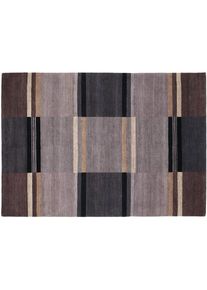 OCI Die Teppichmarke, OCI DIE TEPPICHMARKE Teppich &raquo;SENSATION SILK 100 SOYA&laquo; rechteckig 6 mm H&ouml;he Wohnzimmer, grau, dunkel, Schurwolle, 6 mm