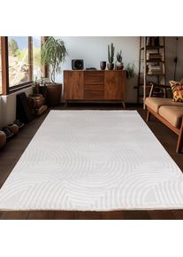 Ayyildiz Teppiche, Teppich &raquo;SAHARA 1113&laquo; rechteckig 12 mm H&ouml;he L&auml;ufer / Pflegeleicht / Strapazierf&auml;hig / Trend Colors/ Wohnzimmer, cream, Polypropylen