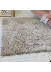 Goodproduct, GOODproduct Hochflor-Teppich &raquo;Saul&laquo; rechteckig 50 mm H&ouml;he dichter weicher Langflor, mit Glanz, Shaggy, uni farben, Wohnzimmer, beige, 