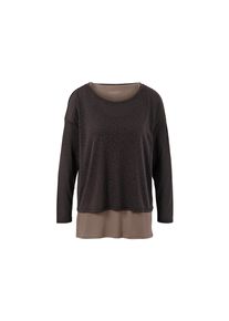 Tchibo - 2-in-1-Sportshirt - Damen - Gr. S - dunkelbraun