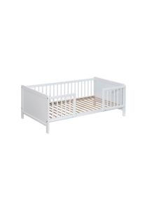 My Baby Lou Bodenbett , Weiss , Holz , Buche,Birke, Buche , Hartholz,massiv, Sperrholz , Uni , 76x50x145 cm , Europ&auml;ischer Sicherheitsstandard , nicht verstellbar,bodentiefer Einstieg , Baby- und Kinderm&ouml;bel, Kinderzimmer & Jugendzimmer, Kinderbetten, Bodenbetten