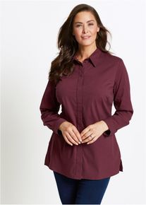 Long-Stretch-Bluse in rot, Gr&ouml;sse 54, bonprix