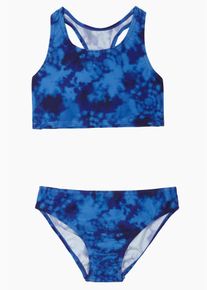 Batik-Bikini (2-tlg.Set) in blau, Gr&ouml;sse 128/134, bonprix