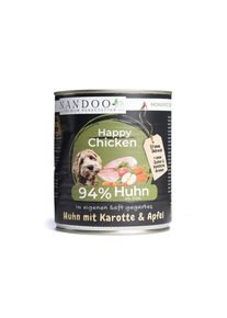Nassfutter Huhn mit Karotte & Apfel (400g oder 800g Dose)