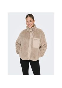 Only, Unisex, Only Outdoorjacke &raquo;ONLCONTACT LIFE OVERSIZED CC OTW&laquo; ohne Kapuze Kunstfaser, humus, M, Jacke von Only