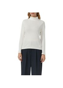 s.Oliver, Unisex, s.Oliver Rollkragenshirt im Slim Fit, Langarm, ecru, 40, Longsleeve-Rolli von s.Oliver Red Label