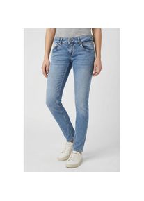 Herrlicher, Unisex, Slim-fit-Jeans &raquo;Touch Slim Denim&laquo; mit besonderer Nahtf&uuml;hrung, after rain, 29, L&auml;nge 32, Schmal geschnittene Jeans von Herrlicher