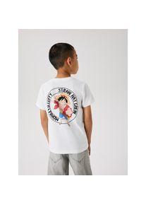 name it, Herren, T-Shirt &raquo;NKMDIO ONEPIECE SS NREG TOP BOX NOOS VDE&laquo; Set, mit kleinem Brust- und grossem R&uuml;ckenmotiv, hellwei&szlig;, 122 (128), Shirt von 