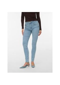 V&eacute;ro Moda Vero Moda, Unisex, Skinny-fit-Jeans &raquo;VMPOLLY MR SKINNY JEANS RA3056 NOOS&laquo; Baumwollmischung, skinny fit, regular waist, light blau denim, XS, L&auml;nge 30,