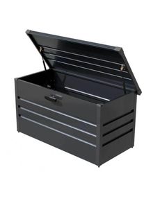 Wellker Gartenbox 320 L Metall Auflagenbox anthrazit g&uuml;nstig