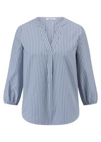 Peter Hahn - Bluse mit Rundhals-Ausschnitt, blau, Gr. 44, Kunstfaser