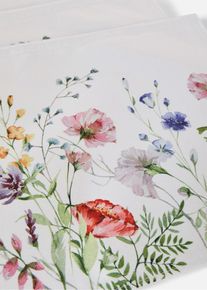 Tischset mit Blumen Druck (4er Pack) in bunt, 30x45 cm, bonprix