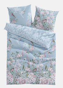 Linon-Bettw&auml;sche in blau, 135x200 cm, 100% Baumwolle, bonprix