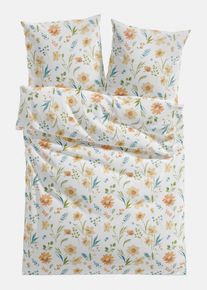 Baumwollmix-Bettw&auml;sche in weiss, 135x200 cm, bonprix