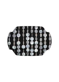 Kleine Wolke, Nackenkissen &raquo;Perla&laquo;, schwarz, wei&szlig;, Kunststoff, B/H/L: 22 cm x 32 cm