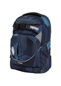 Nitro, Unisex, Nitro Schulrucksack &raquo;Superhero&laquo; Reflektoren Rucksack f&uuml;r Schule und Freizeit, fragments blau, B/H/T: 30cm x 44cm x 22cm, Backpack &raquo;