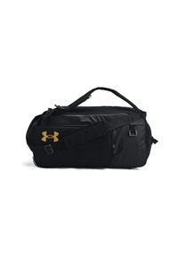 Under Armour, Unisex, Sporttasche &raquo;UA CONTAIN DUO MD BP DUFFLE&laquo; sportlicher Stil, f&uuml;r Fitness und Sport, mit Laptop-Fach, schwarz,, metallic gold, 