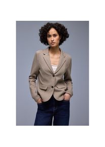 Street One, Unisex, Street One Jackenblazer mit Reverskragen, light terra mocha, 46, Strukturblazer f&uuml;r Unisex von Street One