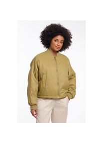 Rino & Pelle Rino & Pelle, Unisex, Bomberjacke &raquo;HIRA&laquo; ohne Kapuze kurz, mit Stehkragen und Reissverschluss, golden olive, 36, W&auml;rmende Blousonjacke von RINO & 