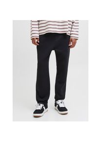 Jack & Jones Jack & Jones, Herren, Sweathose &raquo;JPSTKANE BRADLEY UNCUFFED SWT PANTS NOOS&laquo; Materialmix, relaxed fit, schwarz, XS, N-Gr, Bequeme Sweathose von Jack & 