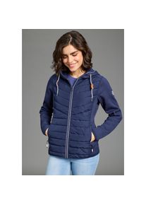 Kangaroos, Unisex, Kangaroos Hybridjacke mit Kapuze &Uuml;bergangsjacke mit Kapuze Reissverschlusstaschen Innentaschen, marine, 36, Hybridjacke von 