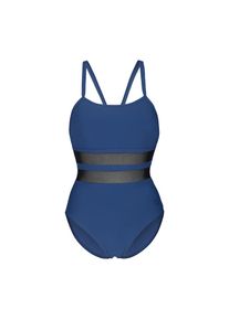 arena, Unisex, &raquo;WOMEN'S arena MESH EQUALS SWIMSUIT BACK B&laquo; Mit transparenten Eins&auml;tzen, navy, 42, N-Gr, Badeanzug von arena