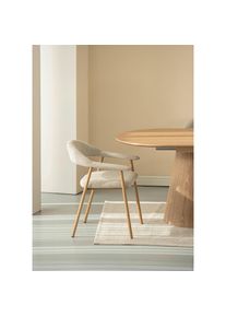 Livetastic Armlehnstuhl , Taupe , Holz, Metall, Textil , Pappel , Sperrholz , Rundrohr , 59x75x62 cm , Esszimmer, St&uuml;hle, Polsterst&uuml;hle
