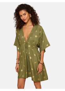 Love & Roses Strandkleid Damen Gr&ouml;&szlig;e 42 gold / oliv