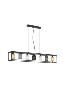 Fischer und Honsel Fischer & Honsel H&auml;ngeleuchte , Grau, Schwarz, Weiss, Hellgrau, Sandfarben , Metall, Textil , 18x150x130 cm , Lampen & Leuchten, Innenbeleuchtung, H&auml;ngelampen, Pendelleuchten