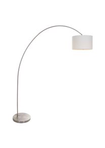 Stehleuchte , Schwarz , Metall, Textil , 35x180x170 cm , drehbar , Lampen & Leuchten, Innenbeleuchtung, Stehlampen, Stehlampen