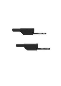 Sch&uuml;tzinger Sicherheitsmessleitung PVC 16A Vergoldet 1.5m 1mm&sup2; Schwarz - VSFK 8701 / 1 / 150 / SW