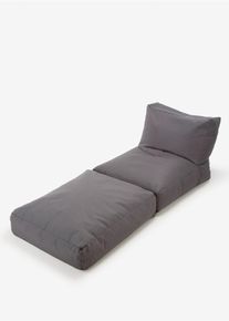 Sitzsack Gartenliege in grau, 40x180 cm, bonprix