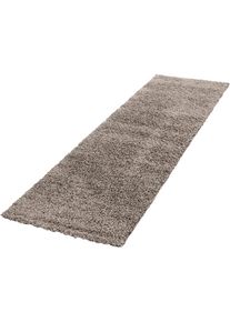 Ayyildiz Teppiche, Hochflor-L&auml;ufer &raquo;Life Shaggy 1500&laquo; rechteckig 30 mm H&ouml;he Langflor, uni, grosse Farbauswahl, robust, auch in rund, beige, Kunstfaser