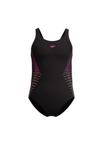 Speedo, Unisex, Badeanzug &raquo;Placement Muscleback&laquo; f&uuml;r aktives Schwimmen, chlorbest&auml;ndig, schnell trocknend, bright peach, 116 (110), N-Gr, Badeanzug 