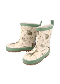 MaxiMo, Unisex, MaxiMo Gummistiefel 2 tlg. Allover-Print, gef&uuml;ttert, reflektierende Details, tee, beige, 20, Gummistiefel aus flexiblem Naturkautschuk