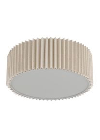 Globo Deckenleuchte , Naturfarben, Weiss , Metall, Kunststoff, Textil , rund , 13 cm , CE , Lampen & Leuchten, Innenbeleuchtung, Deckenlampen, Deckenlampen