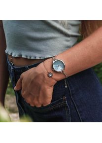 Holzkern; Holzuhr Brighter (Perlmutt/Silber), Damen, Naturholz