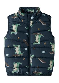 name it Weste 'NMMMylane' Jungen Gr&ouml;&szlig;e 110 beige / navy / braun / hellgr&uuml;n