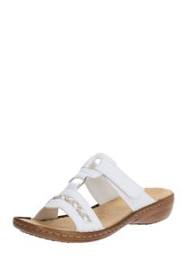 Rieker Pantolette Damen Gr&ouml;&szlig;e 41 gold / wei&szlig;