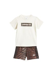 adidas originals Set 'AOP SHORT TEE' Jungen Gr&ouml;&szlig;e 62 braun / schoko / naturwei&szlig;