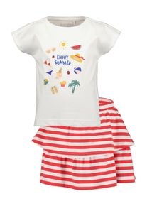 Blue Seven Set M&auml;dchen Gr&ouml;&szlig;e 104 blau / curry / rosa / wei&szlig;