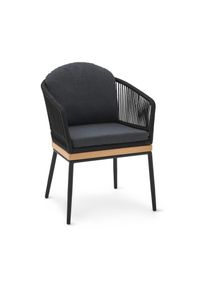 Tchibo - Gartenstuhl mit Textilgeflecht - 60x64,5x78,5cm - schwarz - Stahl / Polypropylen / Polyester