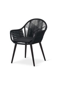 Tchibo - Gartenstuhl mit Textil-Kreuzgeflecht - 59x63,5x84,5cm - anthrazit - Stahl / Polypropylen / Polyester
