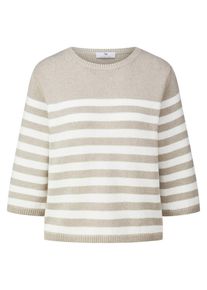 Peter Hahn - Rundhals-Pullover, beige, Gr. 44, Baumwolle