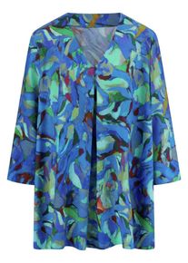 Emilia Lay - Long-Bluse, blau, Gr. 44, Viskose