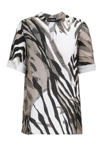 Doris Streich - Long-Bluse mit 3/4-Arm, beige, Gr. 42, Leinen